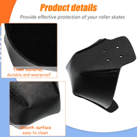 Protège-orteils en cuir de qualité pour l'extérieur, Protection des patins à roulettes, cadeaux pour l'intérieur, couverture de patins à roulettes Quad