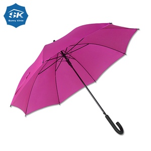 Traditional Good Quality Luxury <b>Windproof</b> Large Straight <b>Umbrella</b> Customized Color Guangzhou Wooden Handle Manual - Product Image 1