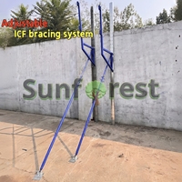 Système d'étaiement pliable et réglable en acier robuste pour coffrage isolant en béton (ICF) et entrepôt