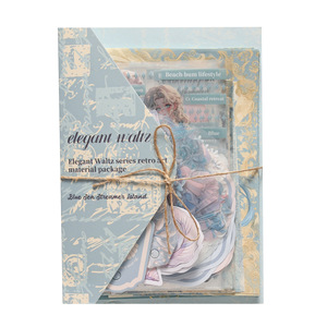 130 แผ่นต่อแพ็ค วัสดุตกแต่งสไตล์วินเทจ ซีรีส์ Elegant Waltz สำหรับตกแต่งสมุดบันทึก DIY - Product Image 5