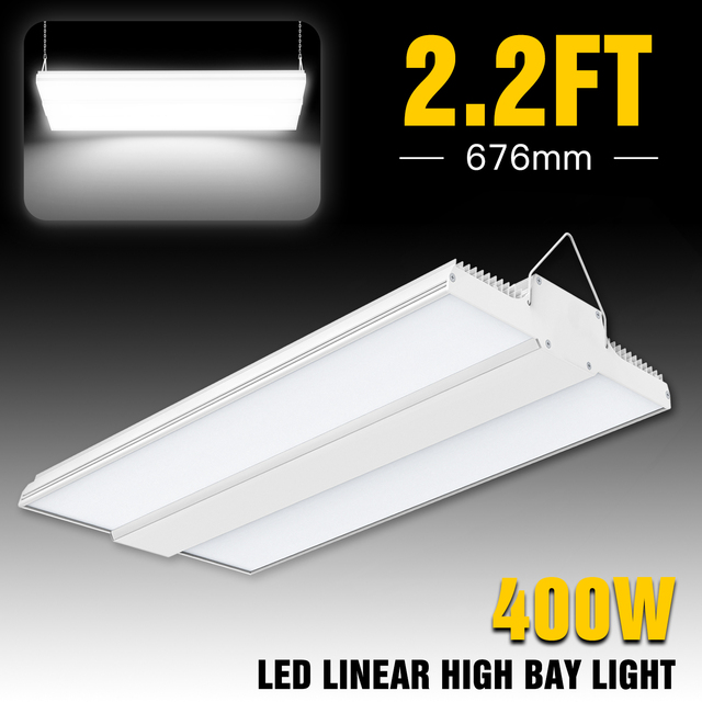 Commercial Industrial Warehouse Workshop Office Lighting 100W 150W 200W 240W 300W 400W Lamp Fixture LED Linear High Bay