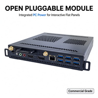 Komputer OPS Slot Papan Tulis Interaktif Dengan CPU I7 Generasi ke-7 Terpasang, Mendukung Layar 4K, Mini PC OPS