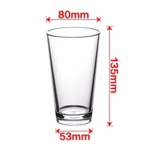 12oz Pint Clear Plastic Cups Trinkgläser mit Hoch leistungs boden für Bars, Restaurants, Küche, Zuhause