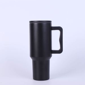 <b>40oz</b> Travel Car H4.0 <b>Handle</b> <b>Tumbler</b> Stainless Vacuum Mug Lid Straw Non-Slip ODM Custom Design - Product Image 1