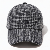 Cómoda Gorra de Béisbol Unisex de Tweed Británico con Estampado Oxford a Cuadros, Leopardo y Frutas, Estilo Pintor, Deportiva, con Textura Dobby, Pequeña, Fragrant Wind Four