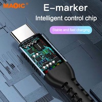 Kabel Data kecepatan tinggi 3A a a, kabel Data kecepatan tinggi, tipe C ke tipe C, kabel pengisian daya cepat, kabel USB C jantan ke pria, 60W, 100W, 240W
