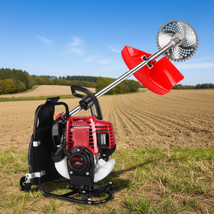 Multifunctional Four-stroke Gasoline Lawn Mower Backpack Type Small Agricultural Micro-tiller <b>Weeding</b> Loosening Brush Cutter 001 - Product Image 5