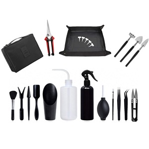 Kit d'outils pour plantes succulentes, kit d'entretien du jardin, outils de plantation manuels en acier inoxydable pour le jardinage domestique, bricolage - Product Image 1