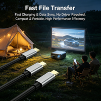 Kabel USB C ke Micro B 3.0 5Gbps Transfer Data Kecepatan Tinggi 5V 3A Kabel Pengisian Daya dengan Silikon untuk Hard Drive Eksternal