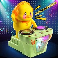Canard musical interactif amusant, jouet électronique tendance, avec lumières attrayantes, jouet vibrant pour bébé, pour enfants