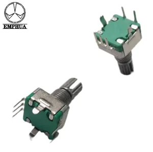 מכירה ישירה במפעל EMPHUA מתג מקודד EC11 מכשירי חשמל ביתיים מגבר עוצמת עוצמת הקול בקרת מהירות אור EC11S-2H-L15KA6.5-20P