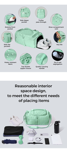 Sacs de voyage multifonctionnels à double usage pour femme en polyester Sac de voyage Sac à dos Activités sportives de plein air Sac bandoulière - Product Image 3