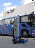 MAXIMA CE-Zertifiziert ALI-Zertifiziert Vier-Säulen-Design Mobile LKW-Hebebühne 8,5 Tonnen/Säule Tragfähigkeit 67 Zoll Hubhöhe