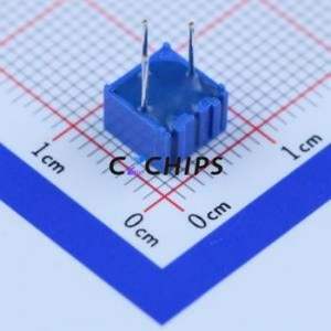 ตัวต้านทานแบบปรับได้/โพเทนชิโอมิเตอร์ผ่านชิ้นส่วนรู (THT)-3P, ตัวต้านทาน7x6.6มม. 10% 500mW 100ppm/℃ - Product Image 2