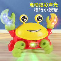 Kriechendes Krabbenspielzeug Intelligentes Hindernisvermeidungs-Spielzeug Elektrisches Induktions-Krabbenspielzeug mit Musik & Licht Baby-Krabbelspielzeug