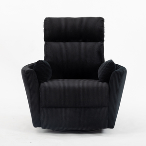 Poltrona Reclinabile a Dondolo VANBOW in Tessuto Nero per Madri in Allattamento - Product Image 2