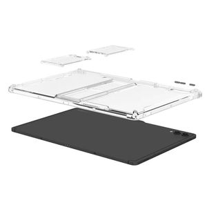 Étui pour iPad Pro 11 pouces (M4/M5) avec support intégré et emplacement pour stylet, coque arrière transparente en TPU souple, protection 31x22mm - Product Image 3