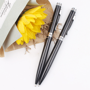 Stylos à bille en métal chromé pour hôtel, nouveau modèle 2024, avec logos personnalisés - Product Image 1