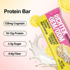 Complément alimentaire sportif OEM Étiquette personnalisée Régime cétogène sain Aliments énergétiques Barres protéinées cétogènes - Product Image 4