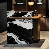 Comptoir de caisse pour salon de beauté, comptoir de bar pour magasin de vêtements, bureau de réception de salon à vendre en gros