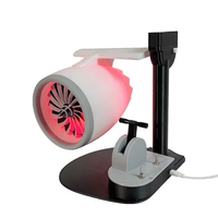 Décoration créative de la maison, modèle d'impression 3D, moteur d'avion, ornement de table avec fonction d'humidificateur, ventilateur électrique