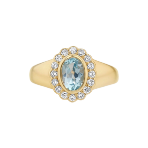Bague ovale Gemnel Halo plaquée or 14 carats, saphir rose, argent 925, halo de diamants CZ pour femmes - Product Image 6