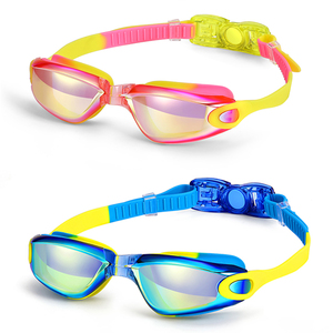 JSJM नई बच्चों तैराकी चश्मे पेशेवर उच्च-परिभाषा विरोधी कोहरे तैराकी चश्मे सेट स्विमिंग पूल - Product Image 1