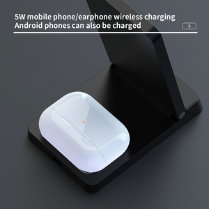 Sandaran pengisi daya nirkabel <span class=keywords><strong>2</strong></span> in 1, dudukan pengisian daya nirkabel Headset ponsel - Product Image 4