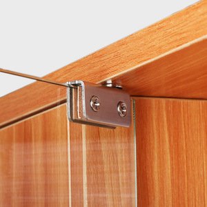 Kẹp Trên Và Dưới Bằng Thép Không Gỉ, Bản Lề Cửa Kính, Tủ Trưng Bày, Bản Lề, Cảm Ứng Từ, Lò Xo, Kẹp Hai Chạm - Product Image 4