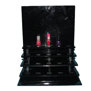 2024 DIY Large Acrylic Nail Polish Display Shelf Counter Style Model Wall Rack for Fingernail and Nail Polish Holding