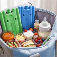 Nouvelle conception, boîte à lunch réutilisable en plastique rigide biodégradable avec impression de logo, pour la livraison de nourriture à emporter, avec pack de gel réfrigérant