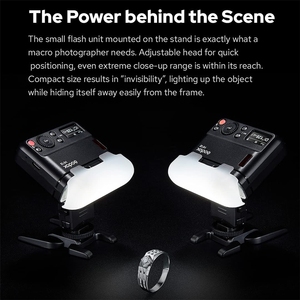 Kit de 2 Flashs Macro <span class=keywords><strong>Godox</strong></span> <span class=keywords><strong>MF12</strong></span> <span class=keywords><strong>MF12</strong></span>-K2 Mini Speedlite avec Système <span class=keywords><strong>Godox</strong></span> X Intégré TTL + Filtre de Couleur pour Photos Macro - Product Image 6