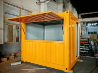 Mini contenedor emergente de comida rápida de acero de 10 pies para el hogar, Bar, Hotel, cafetería, diseño moderno, tienda de conveniencia portátil Modular para exteriores