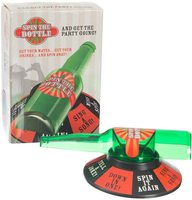 Roulette rotative de la bouteille Roulette de verre pour adultes, pour boire, jeux de fête