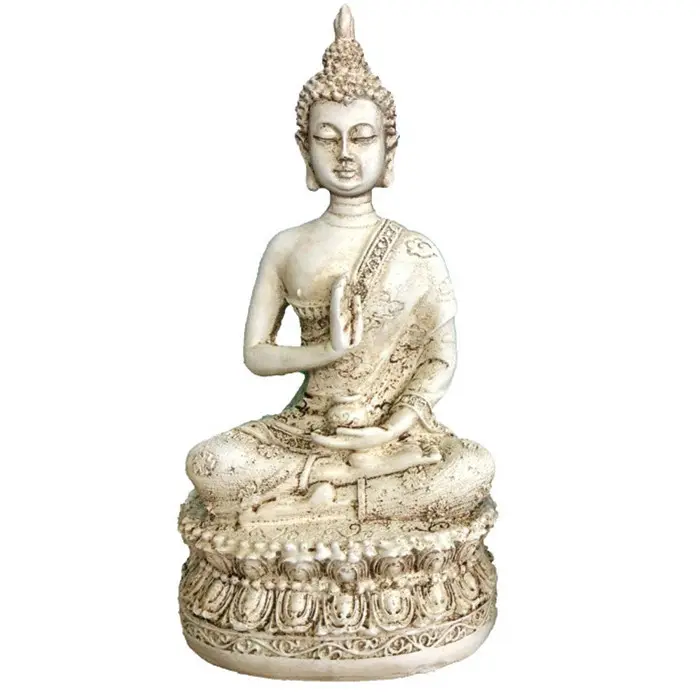 Statue de bouddha en résine/résine, grande taille, 6 pouces, décoration pour la maison, perles décontractées