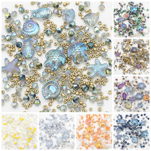 Zhubi 8 Element Şekilli Kristal Cam Boncuklar 23g/torba - DIY Küpe Kolye Bilezik Parçaları - Product Image 5
