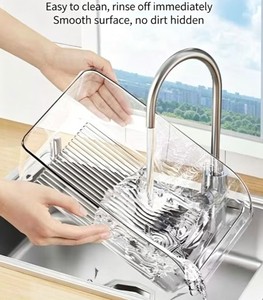 Clear <b>Plastic</b> Refrigerator Storage Drawers Rectangle Food Container PP Material Easy To Clean <b>Kitchen</b> Organizing Box - Product Image 6