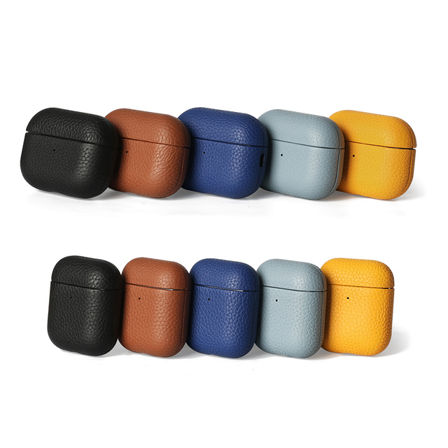 Trending Products 2025 New Arrivals Genuine Leather Earphone Case for Earbud for airpods Pro 2nd Generation