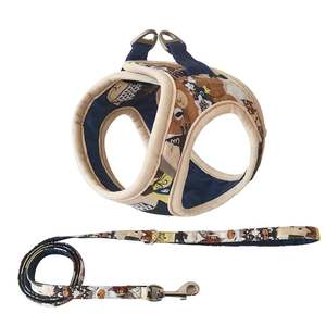 Harness Anjing Maychan Custom Soft Cotton, Harness Anjing Bolak-Balik yang Dapat Disesuaikan untuk Anjing Kecil dan Kucing - Product Image 5