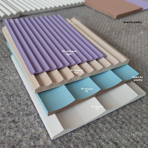 Panneau à vagues personnalisé en bois massif Emboîtement étanche à l'humidité moderne <span class=keywords><strong>Image</strong></span> décorative gaufrée Panneaux muraux cannelés incurvés pour hôtel - Product Image 6