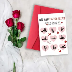 Carte de voeux amusante pour la Saint-Valentin avec message de bénédiction personnalisable et enveloppe pour les cadeaux