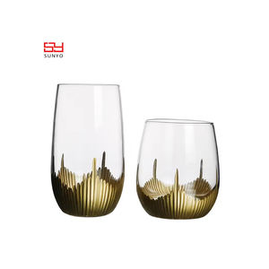 Juego <span class=keywords><strong>de</strong></span> 5 Copas <span class=keywords><strong>de</strong></span> <span class=keywords><strong>Vino</strong></span> <span class=keywords><strong>de</strong></span> Lujo Sunyo Hechas a Mano, Pintadas en Oro, Grabadas y Libres <span class=keywords><strong>de</strong></span> Plomo, con Capacidad <span class=keywords><strong>de</strong></span> 350 ml, Venta al por Mayor para <span class=keywords><strong>Vino</strong></span> Tinto - Product Image 6