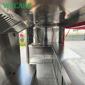 Wecare di động nhà hàng Retro cà phê kem xe tải CHURROS giỏ hàng BBQ Pizza Kebab thực phẩm Trailer với đầy đủ thiết bị nhà bếp - Product Image 6