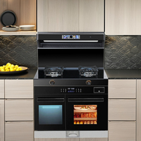 Kompor Terpadu 3-in-1 Berkualitas Tinggi untuk Dapur Rumah, Kompor Gas Terpadu Multi-Fungsi dengan Oven