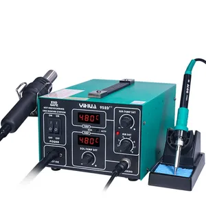 852D+ Digital Display Welding Soldering Iron Station 2-in-1 Multi-functional Rework Bga Desoldering Station for Mobile Repair