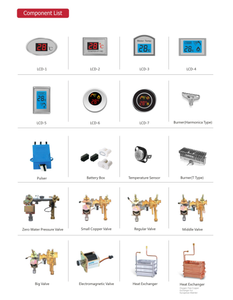 6L OEM thiết kế mới ống khói Loại áp lực nước thấp Geyser hiển thị nhiệt độ LPG ng Máy nước nóng khí - Product Image 3