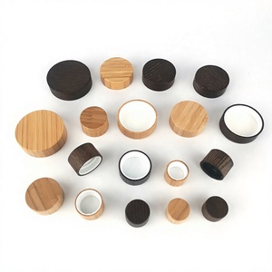 Capuchon de parfum en bois massif sphérique et cylindrique, personnalisable avec logo, FEA15 pour flacons de parfum en verre - Product Image 1