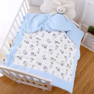 חורף יילוד כותנה חם בית טקסטיל תינוקות בנים שמיכות עטיפת חבילות לנשימה בנות פעוטות הדפסת שמיכות תינוק