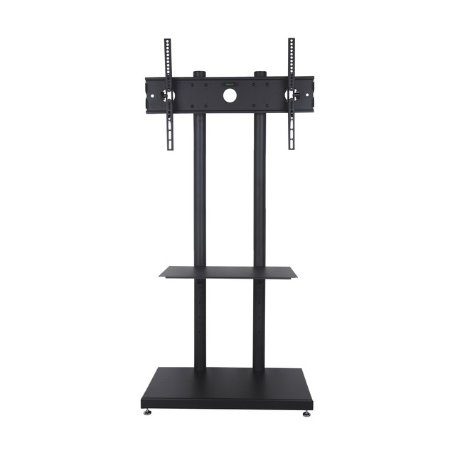 ND6495 Adjustable Mobile TV Display Stand Curved TVs Floor Stand on Wheels with Height Adjustable Shelf Max VESA 600x400mm