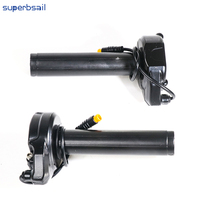 Superbsail Factory Wholesale M8 Male Connection Throttle for OUXI V8/QM V20 E Bike Parts Accessories Twist Accelerator Grip